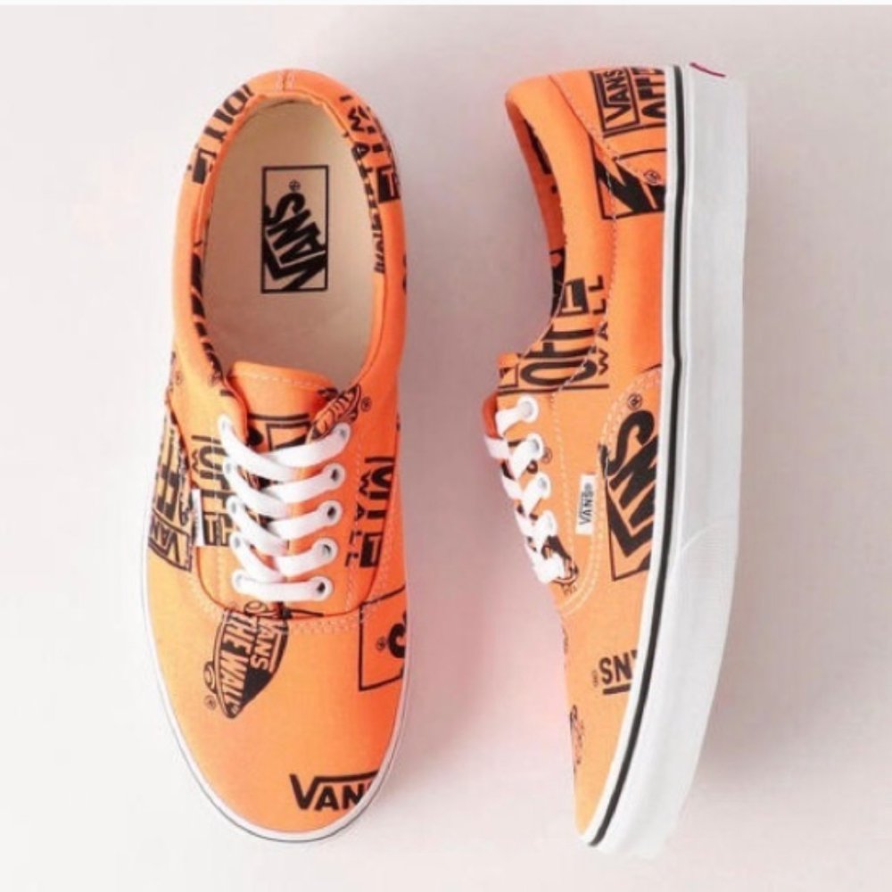 Vans Era Logo Mix Tangerine/Black Sneakers - Picture 2 of 9